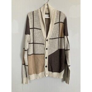 Billy Reid Frames Cardigan Sweater Men’s XL Made in Italy Cotton Silk